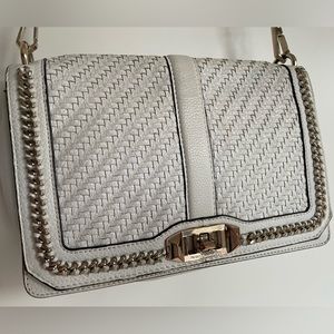 Rebecca Minkoff Woven Leather Crossbody Bag